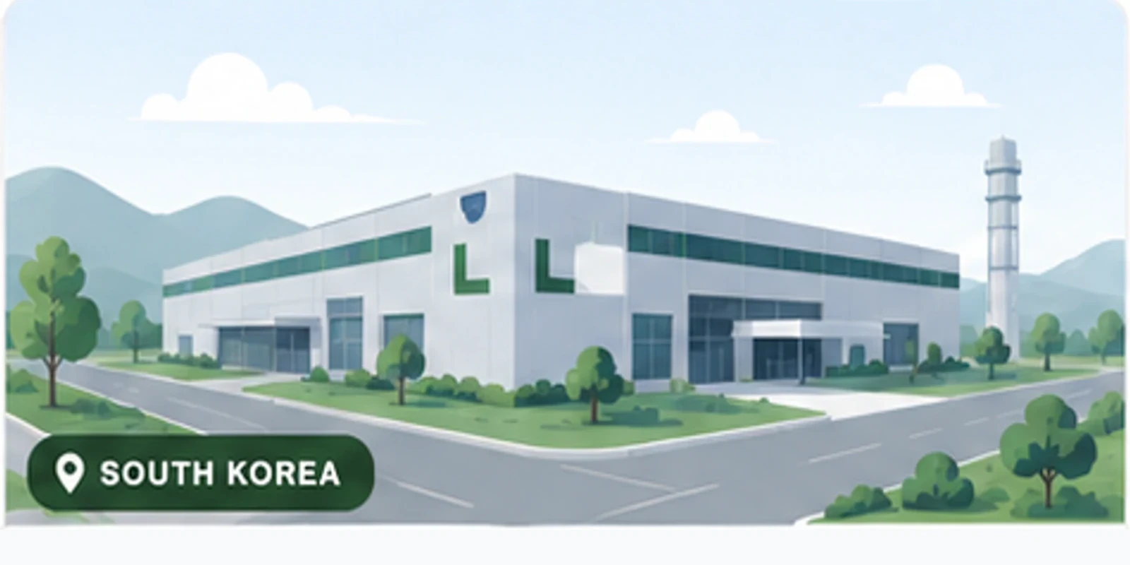 Industrial illustration of Korea Mechanical Processing Base